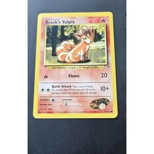 Brock's Vulpix 1st Edition 073/132 Gym Heroes Common English Pokemon Card